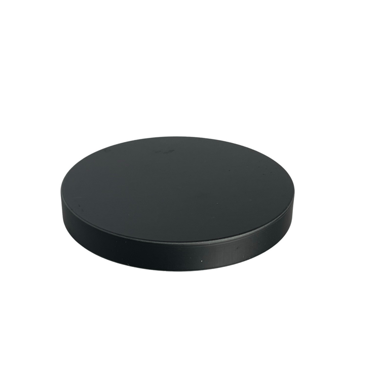 Small Matte Black Flat Metal Lid  (75 x 10mm)