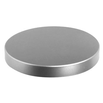 Small Silver Brushed Flat Metal Lid (75 x 10mm)
