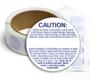 Large Caution Labels