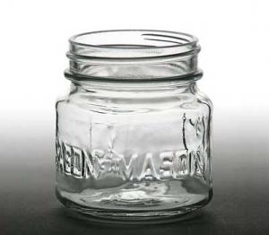 Square Mason Jar 8oz.