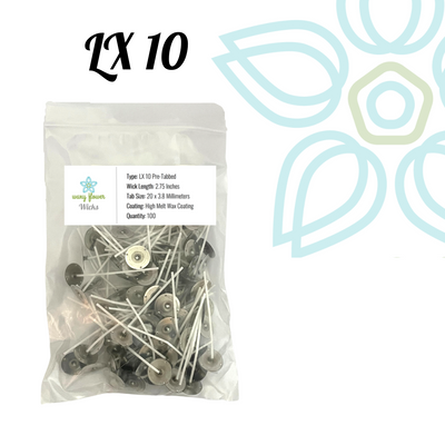 LX 10- 2.75" Votive/Tealight PreTabbed Wick (100 pack)