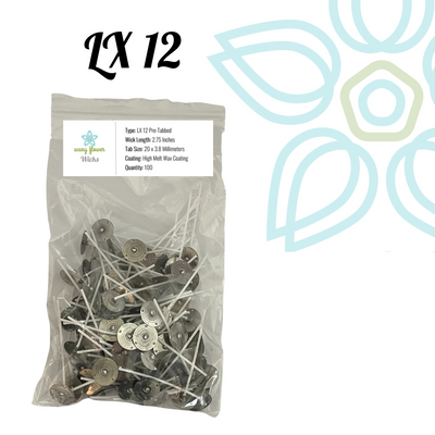 LX 12- 2.75" PreTabbed Wick (100 pack)