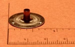 Metal Wick Tab Large Round (Base 20 mm X Neck 6 mm X Hole 3 mm)