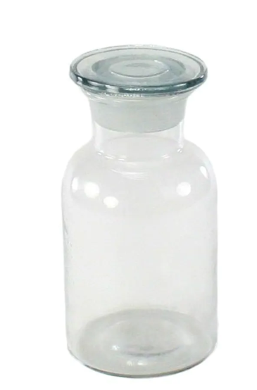 Small Pharmacy Container with Glass Lid- 12 pieces